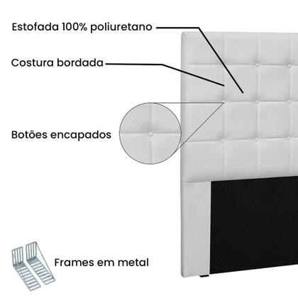 Imagem de Cabeceira Queen Verona Poliuretano Branca