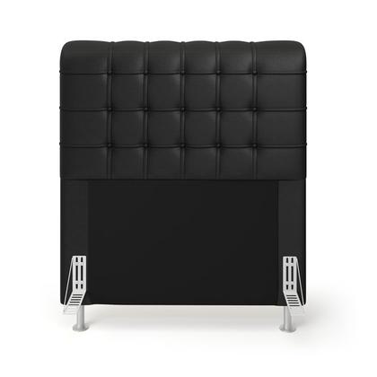 Imagem de Cabeceira Rana e Calçadeira Alpha 90 Couro Aradecor