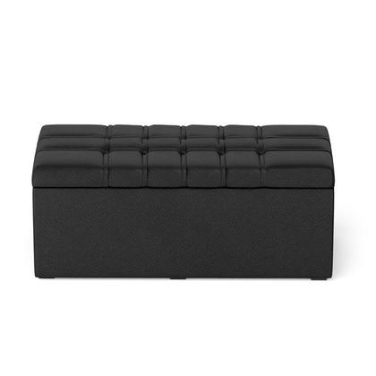 Imagem de Cabeceira Rana e Calçadeira Alpha 90 Couro Aradecor