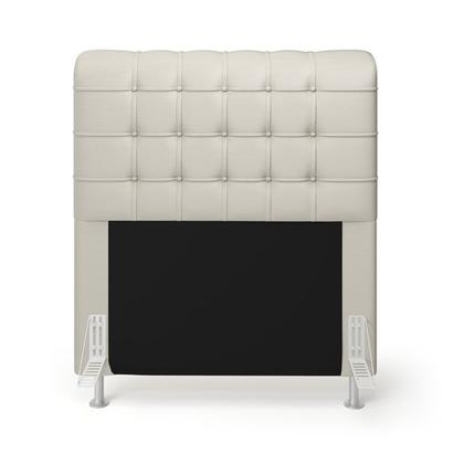 Imagem de Cabeceira Rana e Calçadeira Alpha 90 Couro Aradecor