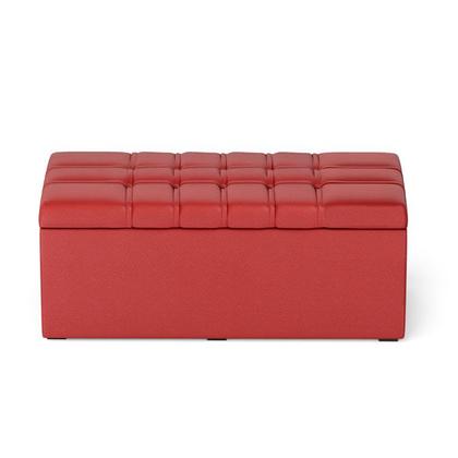 Imagem de Cabeceira Rana e Calçadeira Alpha 90 Couro Aradecor