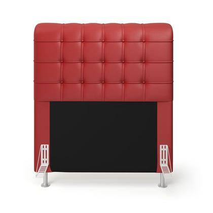 Imagem de Cabeceira Rana e Calçadeira Alpha 90 Couro Aradecor