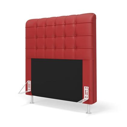 Imagem de Cabeceira Rana e Calçadeira Alpha 90 Couro Aradecor