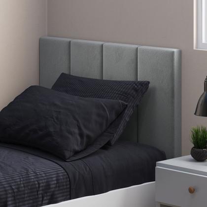 Imagem de Cabeceira Reta Lisa Modular Estofada Para Cama Solteiro Modular