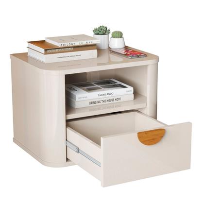 Imagem de Cabeceira Ripada Maracá King com 2 Mesas de Cabeceira Buriti