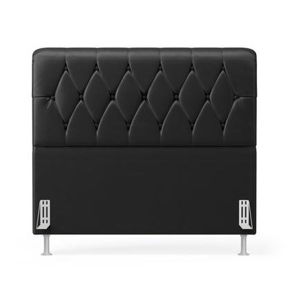 Imagem de Cabeceira Sirius 195 Modulada Estofada N-022 Veludo Chumbo Aradecor