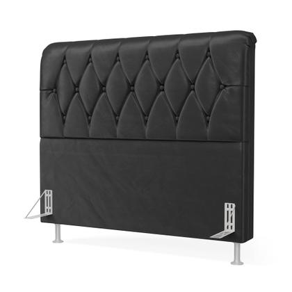 Imagem de Cabeceira Sirius 195 Modulada Estofada N-022 Veludo Chumbo Aradecor