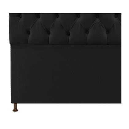 Imagem de Cabeceira Sofia 195 cm King Size Suede Preto - Amarena Móveis