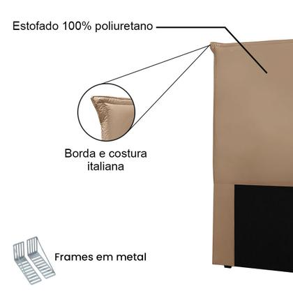 Imagem de Cabeceira Solteiro 0,90m Barcelona Suede - Pallazio