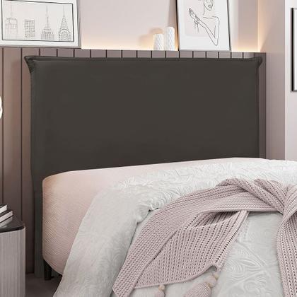 Imagem de Cabeceira Solteiro 0,90m Barcelona Suede - Pallazio