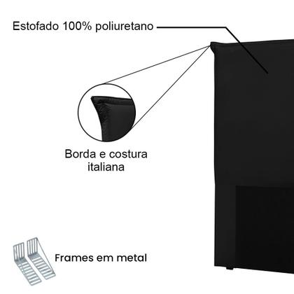 Imagem de Cabeceira Solteiro 0,90m Barcelona Suede - Pallazio