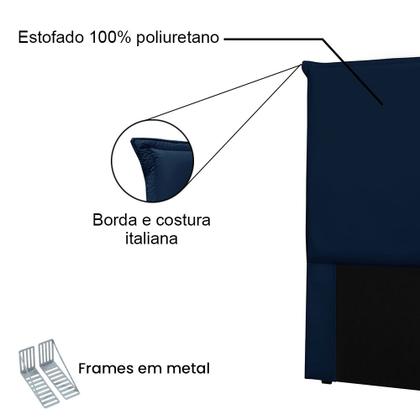 Imagem de Cabeceira Solteiro 0,90m Barcelona Suede - Pallazio