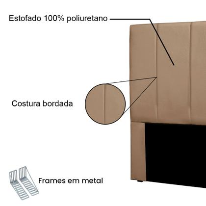 Imagem de Cabeceira Solteiro 0,90m Sevilha Suede - Pallazio