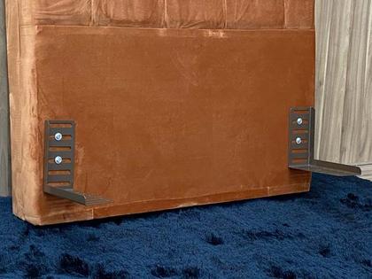 Imagem de Cabeceira Solteiro 88 Lavínia Veludão Terracota 509 Fernandes