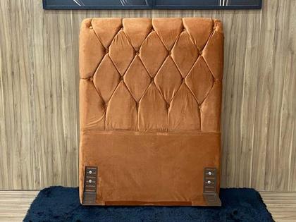 Imagem de Cabeceira Solteiro 88 Lavínia Veludão Terracota 509 Fernandes