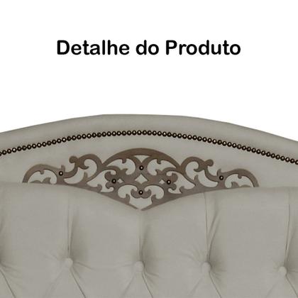 Imagem de Cabeceira Solteiro 90cm Para Cama Box Greta Suede Bege - DS Estofados