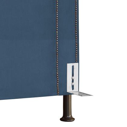 Imagem de Cabeceira Solteiro 90cm Viviane Com Tachas Suede - MALTA DECOR