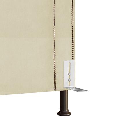 Imagem de Cabeceira Solteiro 90cm Viviane Com Tachas Suede - MALTA DECOR