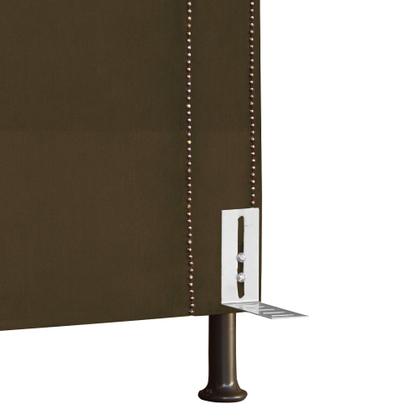 Imagem de Cabeceira Solteiro 90cm Viviane Com Tachas Suede - MALTA DECOR