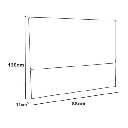Imagem de Cabeceira Solteiro Cama Box Estofada 0,9 m Quarto Marbela