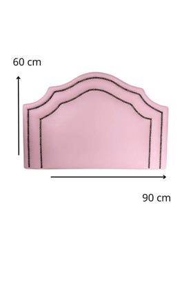 Imagem de Cabeceira Solteiro Cama Box Veludo Rosê Provençal Dupla