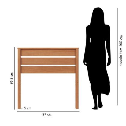 Imagem de Cabeceira Solteiro Charme / Beauty Madeira Maciça