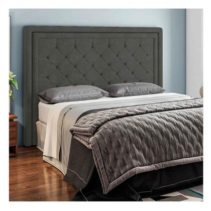 Imagem de Cabeceira Solteiro Estocolmo P04 90 cm Suede - Doce Sonho Móveis