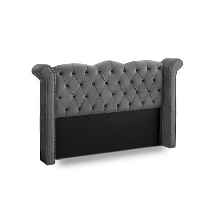 Imagem de Cabeceira Solteiro Estofada Madeira Luxo Cama Box Lunna