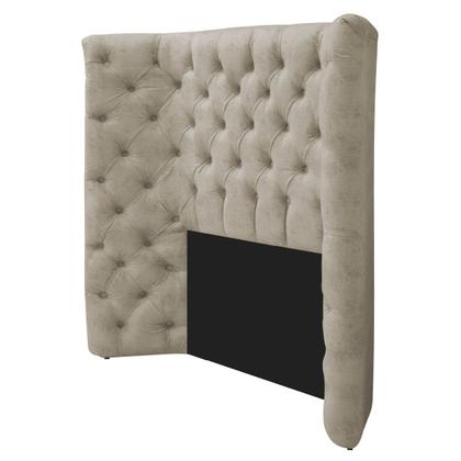 Imagem de Cabeceira Solteiro Everest P02 90 cm para cama Box Suede - Doce Sonho Móveis