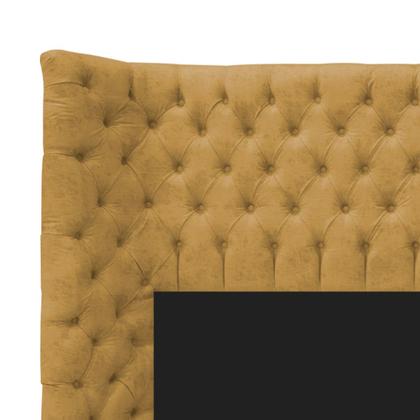 Imagem de Cabeceira Solteiro Everest P02 90 cm para cama Box Suede - Doce Sonho Móveis