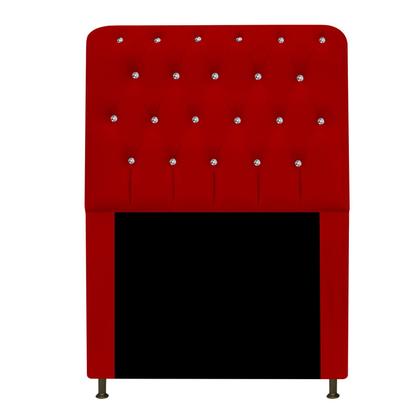 Imagem de Cabeceira Solteiro Lady A05 c/ Strass 90 cm para Cama Box Corano - ADJ Decor
