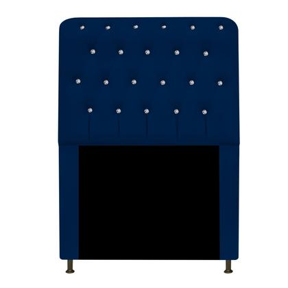 Imagem de Cabeceira Solteiro Lady A05 c/ Strass 90 cm para Cama Box Corano - Doce Sonho Móveis