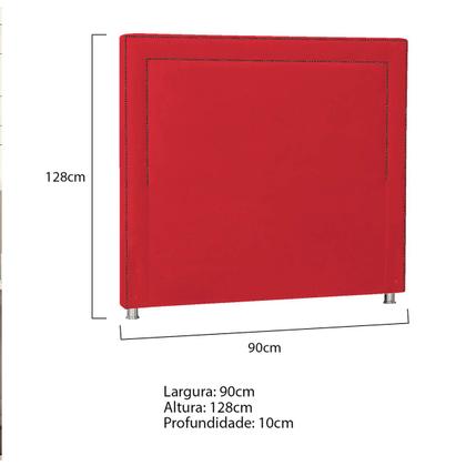 Imagem de Cabeceira Solteiro Moscou P04 90 cm Suede - Amarena Móveis