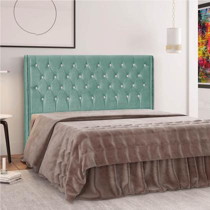 Imagem de Cabeceira Solteiro Tóquio P04 90 cm Suede - ADJ Decor