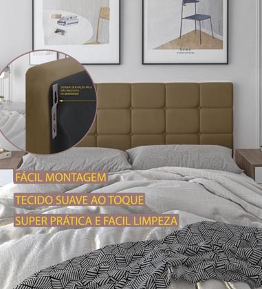 Imagem de Cabeceira Suspensa Almofada Cama Solteiro 140 cm Calipha
