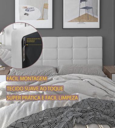 Imagem de Cabeceira Suspensa Almofada Cama Solteiro 140 cm Calipha