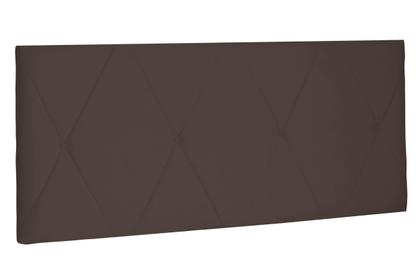 Imagem de Cabeceira Suspensa Casal 140cm Suede Aquilla Marrom