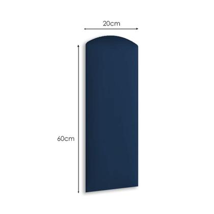 Imagem de Cabeceira Unitária Nuvem Veludo 60x20cm Modular Estofada para Cama Box Queen King