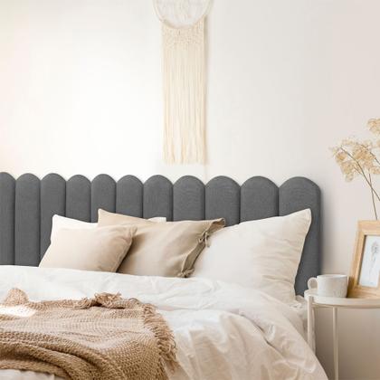 Imagem de Cabeceira Unitária Nuvem Veludo 60x20cm Modular Estofada para Cama Box Queen King