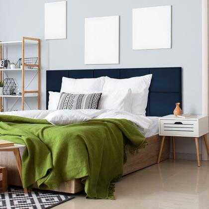 Imagem de Cabeceira Veludo Estofada 30x40cm Modulada para Cama Box Queen King Solteiro ou Casal