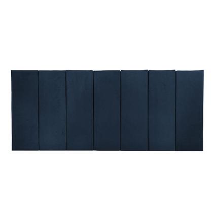 Imagem de Cabeceira Veludo Modular Estofada Retangular para Cama de Solteiro Casal Box Queen King