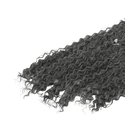 Imagem de Cabelo Afro Cacheado Bio Organico 80 cm Anjo Aplique Megahair Em tela