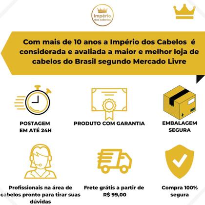 Imagem de Cabelo Aplique Tic Tac Liso Orgânico 1 Tela 150gr De 70cm