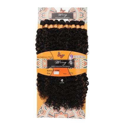 Imagem de Cabelo Cacheado Bio Organico 320Gr/70Cm -Em tela -Pronto Para Aplicar