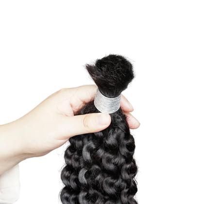 Imagem de Cabelo Cacheado Cachos Caipira Humano Natural 65cm 200gramas