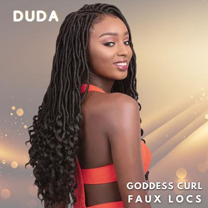 Imagem de Cabelo Duda Faux Locs Goddess Curl Twist Crochet Braid Ser Mulher 65cm 320 gramas