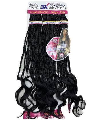 Imagem de Cabelo French Curl Trançado Fibra Premiun Importada 300g