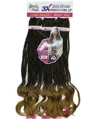 Imagem de Cabelo French Curl Trançado Fibra Premiun Importada 300g