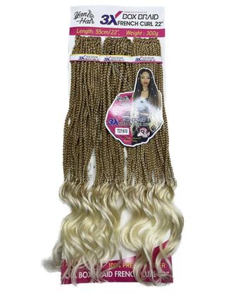 Imagem de Cabelo French Curl Trançado Fibra Premiun Importada 300g