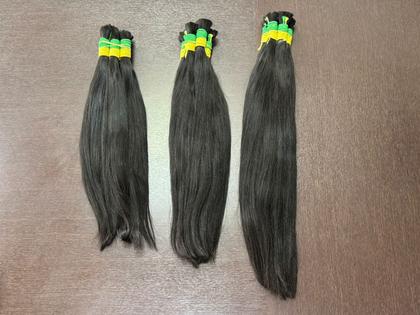 Imagem de Cabelo Humano 50cm 100g Natural Castanho 100% humano